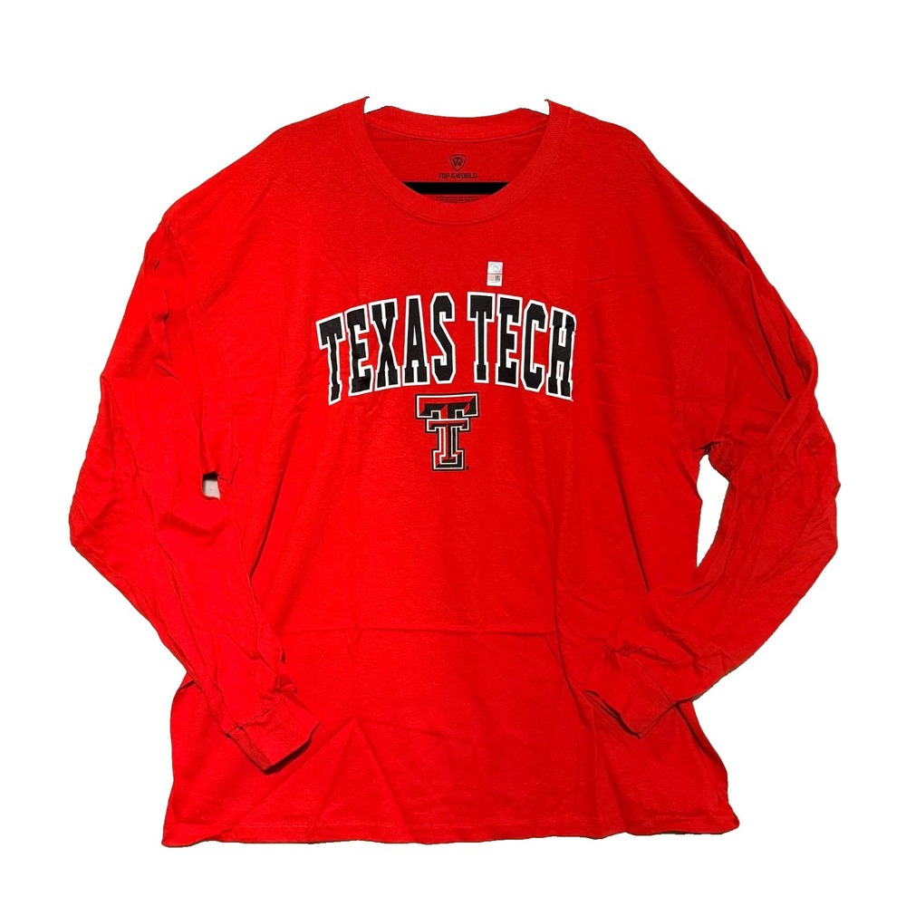 Texas Tech Red Raiders Top of the World Men XXL Red Long Sleeve Graphic Tee